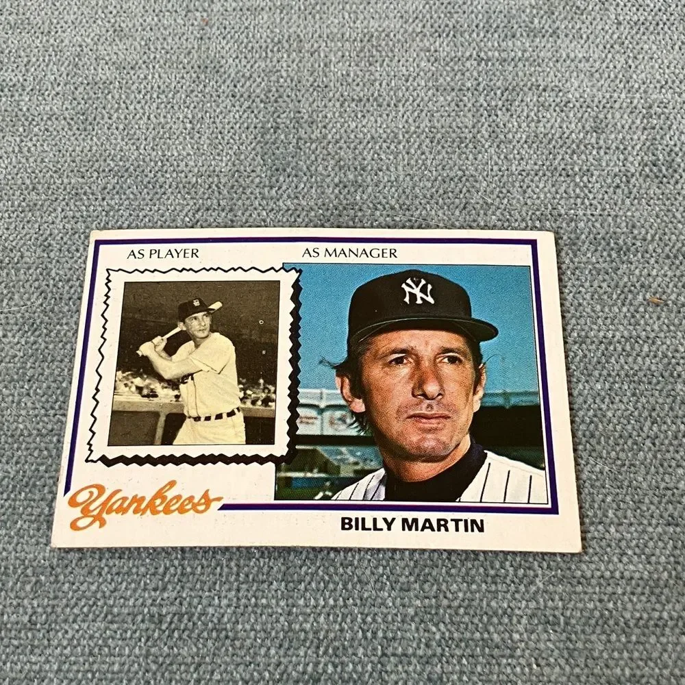 1978 Topps New York Yankees Baseball Card Trading Card